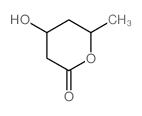 4-羟基-6-甲基四氢吡喃-2-酮 结构式