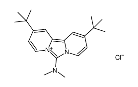 6-二甲氨基-2,10-二叔丁基二吡啶并[1,2-c,2',1'-e]咪唑鎓氯化物 结构式