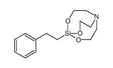 1-(2-苯乙基)-2,8,9-三氧杂-5-氮杂-1-硅杂双环[3.3.3]十一烷 结构式
