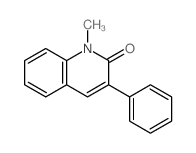 1-甲基-3-苯基喹啉-2-酮 结构式