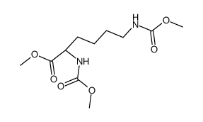 N2,N6-双(甲氧基羰基)赖氨酸甲酯 结构式