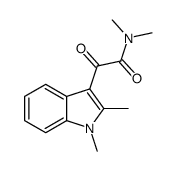 1H-吲哚-3-乙酰胺, N,N,1,2-四甲基-α-氧代- 结构式