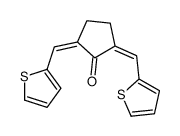 2,5-双(2-噻吩基亚甲基)环戊酮 结构式