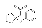 Benzene, [[1-(nitromethyl)cyclopentyl]thio]- 结构式