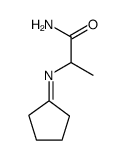 2-(环戊基亚基氨基)丙酰胺 结构式