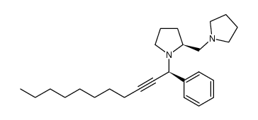 (S)-1-((S)-1-苯基十一碳-2-炔-1-基)-2-(吡咯烷-1-基甲基)-吡咯烷 结构式