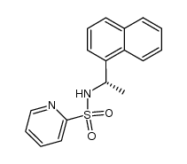 N-[(1S)-1-(1-萘基)乙基]-2-吡啶磺酰胺 结构式