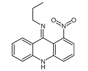 1-硝基-N-丙基-9-吖啶胺 结构式