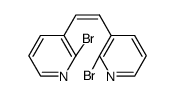 (Z)-1,2-二(2-溴吡啶-3-基)乙烯 结构式