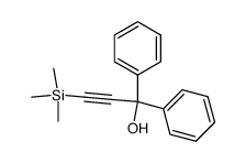 1,1-二苯基-3-(三甲基硅基)丙-2-炔-1-醇 结构式