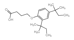 4-(2,4-二叔戊基苯氧基)丁酸 结构式