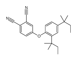 4-[2,4-双(2-甲基丁-2-基)苯氧基]苯-1,2-二腈 结构式