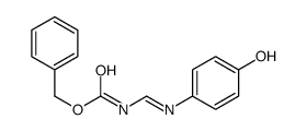 Carbamic acid, [(4-hydroxyphenyl)iminomethyl]-, phenylmethyl ester (9CI) 结构式