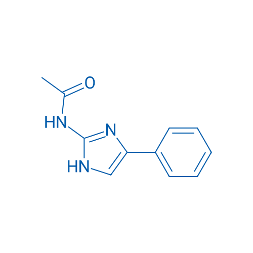 N-(4-苯基-1H-咪唑-2-基)乙酰胺 结构式