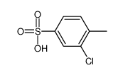 3-氯-4-甲基苯磺酸 结构式