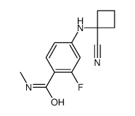 4-[(1-氰基环丁基)氨基]-2-氟-N-甲基苯甲酰胺 结构式