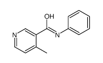 4-甲基-N-苯基吡啶-3-甲酰胺 结构式
