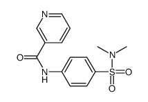 N-[4-(二甲氨基磺酰基)苯基]吡啶-3-甲酰胺 结构式