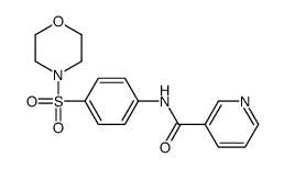 N-[4-(4-吗啉基磺酰基)苯基]-3-吡啶甲酰胺 结构式