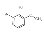 3-甲氧基苯胺盐酸盐 结构式