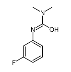 3-(3-氟苯基)-1,1-二甲基脲 结构式