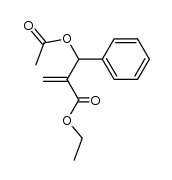 β-乙酰氧基-α-亚甲基苯丙酸乙酯 结构式