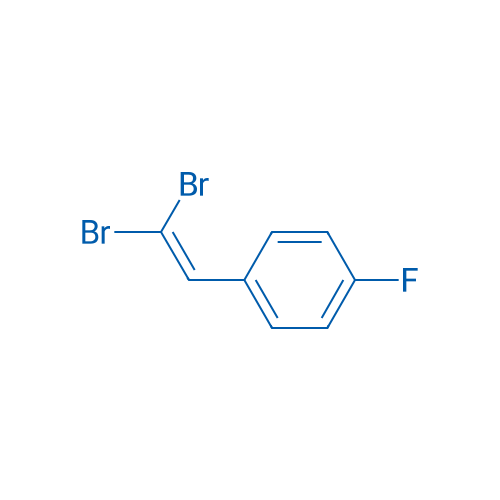 1-(2,2-二溴乙烯基)-4-氟苯 结构式
