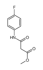 3-((4-氟苯基)氨基)-3-氧代丙酸甲酯 结构式