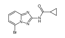 N-(5-溴-[1,2,4]三唑并[1,5-a]吡啶-2-基)环丙烷甲酰胺 结构式