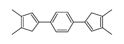 1,4-双(3,4-二甲基环戊-1,3-二烯-1-基)苯 结构式