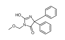 3-(甲氧基甲基)-5,5-二苯基咪唑烷-2,4-二酮 结构式