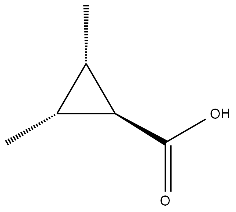 REL-(1R,2R,3S)-2,3-二甲基环丙烷-1-羧酸 结构式