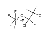Sulfur, (1,2-dichloro-1,2,2-trifluoroethanolato)pentafluoro-, (OC-6-21)- 结构式