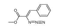 2-Propenoic acid, 2-azido-3-phenyl-, methyl ester, (2Z)- 结构式