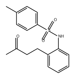 4-甲基-N-[2-(3-氧代丁基)苯基]苯磺酰胺 结构式