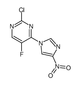 2-氯-5-氟-4-(4-硝基-1H-咪唑-1-基)嘧啶 结构式