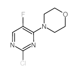 4-(2-氯-5-氟-4-嘧啶基)吗啉 结构式