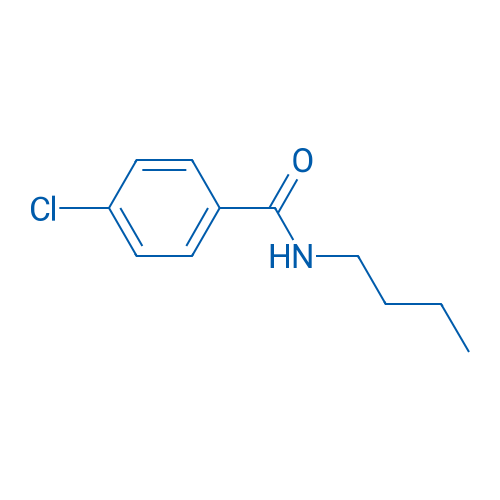N-丁基-4-氯苯甲酰胺 结构式