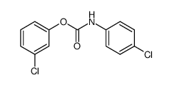 3-氯苯基 N-(4-氯苯基)氨基甲酸酯 结构式