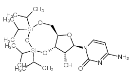 (+)-3',5'-O-(1,1,3,3-四异丙基-1,3-二硅氧烷)胞苷 结构式