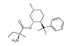 L-Isovaline, 5-methyl-2-(1-methyl-1-phenylethyl)cyclohexyl ester, [1R-(1α,2β,5α)]- (9CI) 结构式