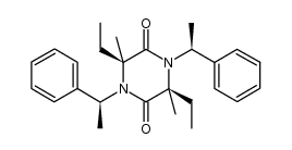 (3S,6S)-3,6-二乙基-3,6-二甲基-1,4-双[(1S)-1-苯乙基]-2,5-哌嗪二酮 结构式