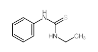 1-乙基-3-苯基-2-硫脲 结构式