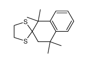 Spiro[1,3-dithiolane-2,2′(1′H)-naphthalene], 3′,4′-dihydro-1′,1′,4′,4′-tetramethyl- 结构式