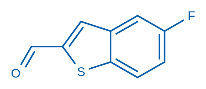 5-氟苯并[b]噻吩-2-甲醛 结构式