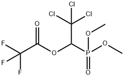 三氟乙酸 2,2,2-三氯-1-(二甲氧基磷酰基)乙酯 结构式