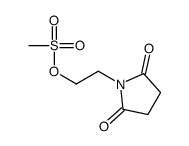 1-[2-(甲磺酰氧基)乙基]-2,5-吡咯烷二酮 结构式