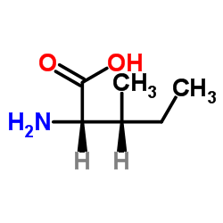 DL-别异亮氨酸 结构式