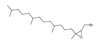 Oxirane, 3-(bromomethyl)-2-methyl-2-(4,8,12-trimethyltridecyl)-, [2α(4R*,8R*),3β]- (9CI) 结构式
