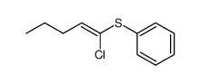 Benzene, [(1-chloro-1-penten-1-yl)thio]- 结构式